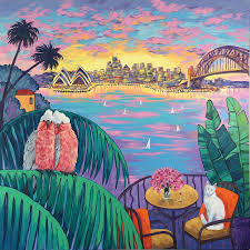 Soulful Evening In Sydney By Irina Redine Paintings For Sale Bluethumb Online Art Gallery Painting Art Tropical Wall Art