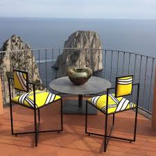 Capri Tria Giallo Iron Chair Iron Chair Chair Furniture