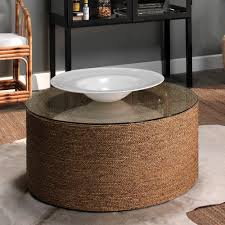 It lets you create a warm and inviting look with your favorite decor, collectibles, potted plants etc. Jamie Young Harbor Coffee Table In Natural Seagrass Alchemy Fine Home