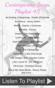 Contemporary Songs Playlist 42 Contemporary Dance Songs Dance Playlist Contemporary Dance Music