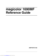 Magicolor 1690mf all in one printer pdf manual download. Konica Minolta Magicolor 1690mf Manuals Manualslib