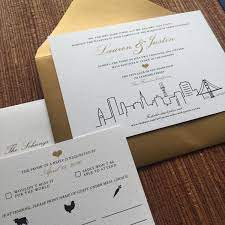 San Francisco Wedding Invites City Skyline Stationery Etsy Skyline Wedding Wedding Invitations Nyc Wedding San Francisco
