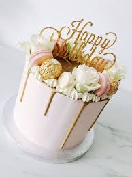 Happy Birthday Cake Happybirthday Gold Dripcake Happy Birthday Cake Birthday Birthdayca 15th Birthday Cakes Simple Birthday Cake Cute Birthday Cakes Chocolate birthday cake for girls.