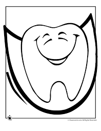 This emergent reader allows children to color and read the free printable dental health worksheets dental health printable activities. Teeth Coloring Page Coloring Home
