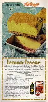 No Cook Lemon Freeze Dessert Recipe From The 60s Recipe Frozen Dessert Recipe Frozen Desserts Lemon Dessert Recipes
