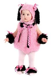 Baby Pink Poodle Puppy Costume Infant Dog Costumes