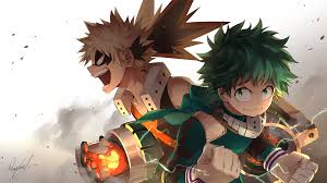 Maybe you would like to learn more about one of these? Download 1920x1080 Katsuki Bakugou Izuku Midoriya Boku No Hero Academia My Hero Academia Wallpapers For Widescreen Wallpapermaiden