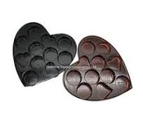Heart Shape Vacuum Formed Plastic Blister Chocolate Insert Tray