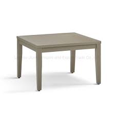 Lightweight aluminum frame makes rearranging patio furniture easy; China Outdoor Aluminum Furniture Knock Down Cone Leg Aluminum Square Table 72545 China Coffee Table Aluminum Table