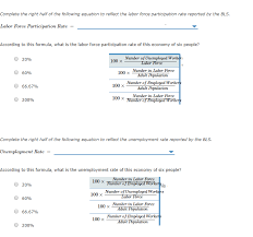 The federal unemployment rate does not give the full picture of the true number of people who do not have an employment.5 x research source a person who has not actively sought work in 4 weeks, even if he has thought about it or even what is the formula for calculating the unemployment rate? Solved 1 Measuring Employment Unemployment And Labor F Chegg Com