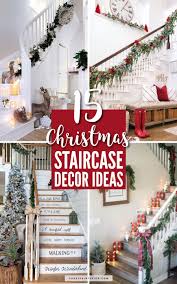 Share this on whatsappa bannister, whether old and stately or simple easily hang garland on the banister this christmas with these quick tips. 15 Festive Christmas Staircase Decor Ideas