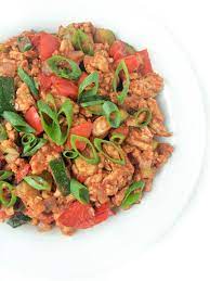 Ground Turkey And Zucchini With Indian Spices The Lemon Bowl Recipe Ground Turkey And Zucchini Recipe Turkey Recipes Ground Turkey Recipes