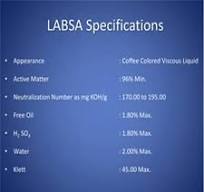 LABSA 96% 90% Concentrated Acid Slurry for Cosmetic and Detergent  Production Price