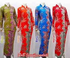 Baju Seragam Batik Kerja Setelan Rok Blus Busana Baju Batik Modern Dan Motif Terbaru Gaun Batik Setelan Batik