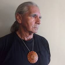 Sun Yew Wood Pendant by Native Artist Ron Russ