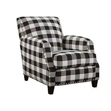 You can notice the fixation with both symmetrical and asymmetrical play. Grafton Holland Plaid Chair With Nailheads One Size Black White Farmhouse Goals