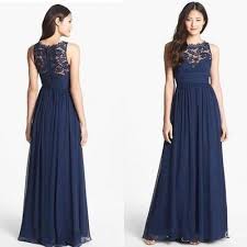 A261 Tank Lace Top Prom Dresses A Line Prom Dresses Dark Navy Long Bridesmaid Dre Navy Lace Bridesmaid Dress Navy Bridesmaid Dresses Cheap Bridesmaid Dresses