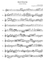Anti Gravity By Lindsey Stirling Violin Violin Sheet Music