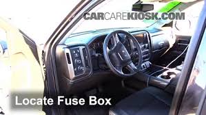 I'm not sure if the fuse box on your 94 is in the same location as mine but on my 92 gmc jimmy, the fuse box is under the dash to the left of the steering column. Interior Fuse Box Location 2014 2018 Gmc Sierra 1500 2015 Gmc Sierra 1500 Sle 5 3l V8 Flexfuel Extended Cab Pickup
