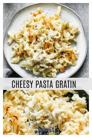 Cheesy Pasta Gratin 5 Ingredients Cooking For Keeps In 2020 Easy Pasta Dishes Yummy Pasta Recipes Cheesy Pasta