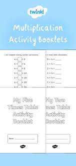 Multiplication Activity Booklets Multiplication Activities Learning Math Multiplication