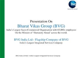 Men's and ladies apparel, home and garden products, sports nutrition & fishing tackle we are a true. Presentation On Bvg Group India And Bvg India Ltd Flagship Company