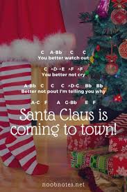 Santa Claus Is Coming To Town Traditional Letter Notes For Beginners Music Notes For Newbies So it's that time of the year. santa claus is coming to town