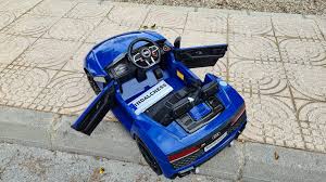 Audi R8 Mediumplus Spyder 12v Azul Full Option Gran Bateria 12v Y 9ah Mas Duradera R5088blueplus En 2020 Audi R8 Audi Coche Electrico