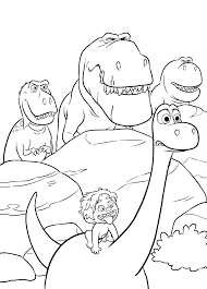 Coloring time can be made fun and informative by sharing information about each dinosaur. The Good Dinosaur Butch Ramsey Nash Arlo And Spot Look Hidden Behind A Rock