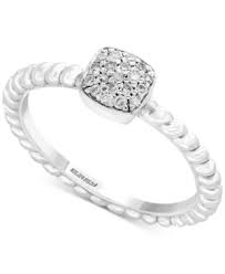 Effy Kidz Children S Diamond Accent Cluster Ring In Sterling Silver Silver Rings Cluster Ring Diamond Accent