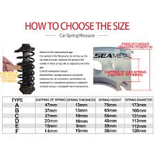 Details About Seametal 2pc Set Car Buffer Car Shock Absorber Type C Spring Bumper