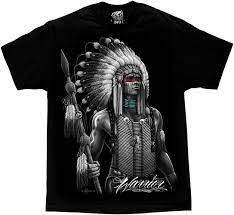 Amazon.com: David Gonzales Men's Native American Indian Warrior DGA Art T  Shirt XXX-Large Black : Clothing, Shoes & Jewelry