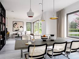 Offenes Wohn Esszimmer Modern Einrichten Wohnideen Inneneinrichtung Haus Design Innen Fertighaus Bien Zenker Fantastic 165 V Wohnen Fertighauser Bauhausstil