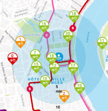 Itinéraires et stations de la ligne b de tram la ligne b de tram (direction: Tbm Network Maps Greater Bordeaux Public Transport Maps