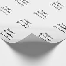 Birthday Black And White Wrapping Paper Grandma S Birthday Black White Gift Wrap Wrapping Paper Grandma Birthday Birthday Paper