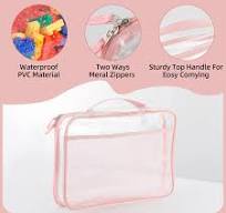 Amazon.com: 4-Pack PVC Waterproof Toy Storage Bags（Label, 10 Memo Cards),  Large 13.8" x 3.2" x 10" Clear Double Zipper Organizing Bags with Handle,  ...