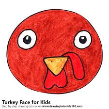 The ultimate guide to teaching directed drawing in the classroom. Learn How To Draw A Turkey Face For Kids Animal Faces For Kids Step By Step Drawing Tutorials