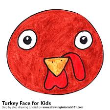 The ultimate guide to teaching directed drawing in the classroom. Learn How To Draw A Turkey Face For Kids Animal Faces For Kids Step By Step Drawing Tutorials
