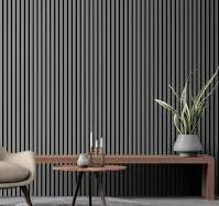 Dusty Gray Color Matte Acoustic Slat Wall Panels | Original Slatpanel®