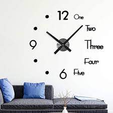 Sign up for style & decor emails and save on your next order. Modern Wall Clock Gayrrnel Big 3d Frameless Wall Clocks Large Decorative Diy Wall Clock Extra Large Wall Clock For Buy Online In Aruba At Aruba Desertcart Com Productid 199724957