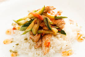 Putengeschnetzeltes Mit Zucchini Und Reis Rezept Kochenohne
