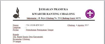 Departemen pendidikan dan kebudayaan universitas indonesia cerdas kota bandung badan eksekutif mahasiswa jalan asem jawa no. Contoh Surat Permohonan Peminjaman Tempat Untuk Kegiatan Kemah Pramuka