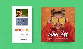 Celebrate valentine's day w/ personalized ecards & videos from jibjab. How To Create A Valentine S Day Card Online With Desygner