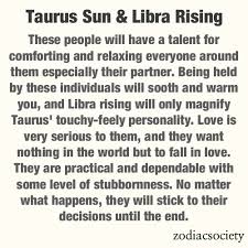 List of 12 rising signs. Taurus Sun Libra Rising Combination Interesting I Ve Always Known Taurus And Cancer Taurus Quotes Libra And Taurus