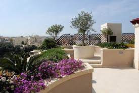 For all kinds of garden and storage shed we import resin shed and wood composite material which is strong and. Garden Design Malta Roof Garden Terrace Planters Rosmarinus Lavender Lotus Cycas Lantana Westringi Mediterranean Plants Garden Design Rooftop Garden