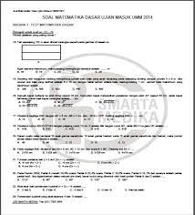 Soal tes fakultas kedokteran umm. Matematika Ujian Masuk Umm 2004 Smarta Medika