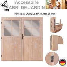 Grâce aux fenêtres abri de jardin conçues individuellement, le domicile présente une touche personnelle tout en protégeant du vent et des intempéries. Porte Double 28 Mm Pour Abri De Jardin Bois