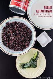 24.965 resep rice cooker ala rumahan yang mudah dan enak dari komunitas memasak terbesar dunia! Bubur Ketan Hitam Glutinous Black Rice Sweet Porridge Recipe Daily Cooking Quest