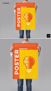 Free Standing Man Holding Poster Mockup Psd 2018 600 Poster Mockup Psd Poster Mockup Mockup Psd