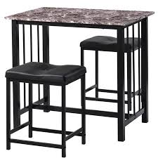4.7 out of 5 stars. Get The Industrial Style 3 Piece Table Set Kitchen Counter Height Dining Table Set Bar Table With Industrial Style 2 Bar Stools For Kitchen Living Room Marble And Black From Walmart Now